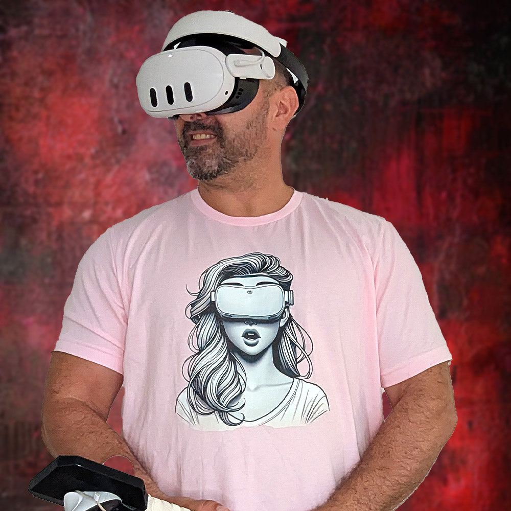 The VR Woman - Stylish VR Headset Graphic T-Shirt