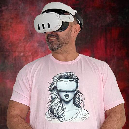 The VR Woman - Stylish VR Headset Graphic T-Shirt